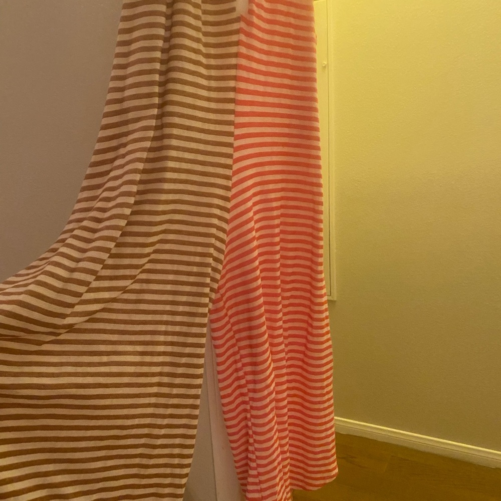 Striped Pink and Brown Women's jumpsuit